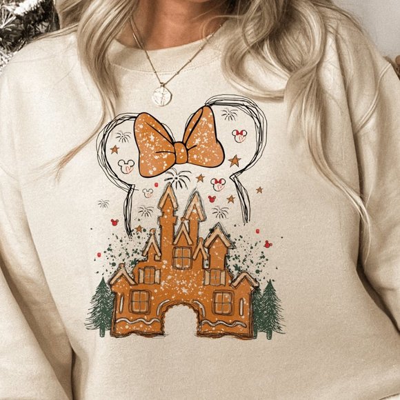 Desert Bloom Darlin Sweaters - Enchanted Gingerbread Castle Sand Sweatshirt